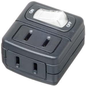 ヤザワ　省エネタップ 2個口 ブラック
    