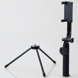 自撮り棒 ワイヤレスタイプ Bluetooth接続 回転式ホルダータイプ